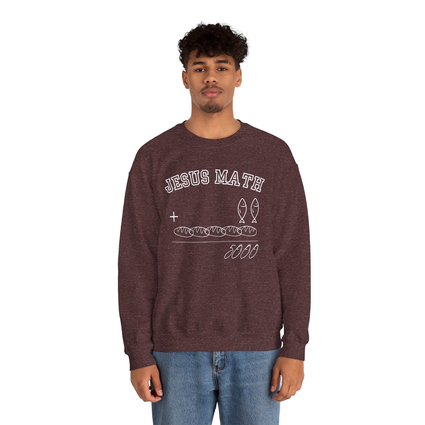 Funny Jesus Math Crewneck Sweatshirt Unisex - CLEARANCE