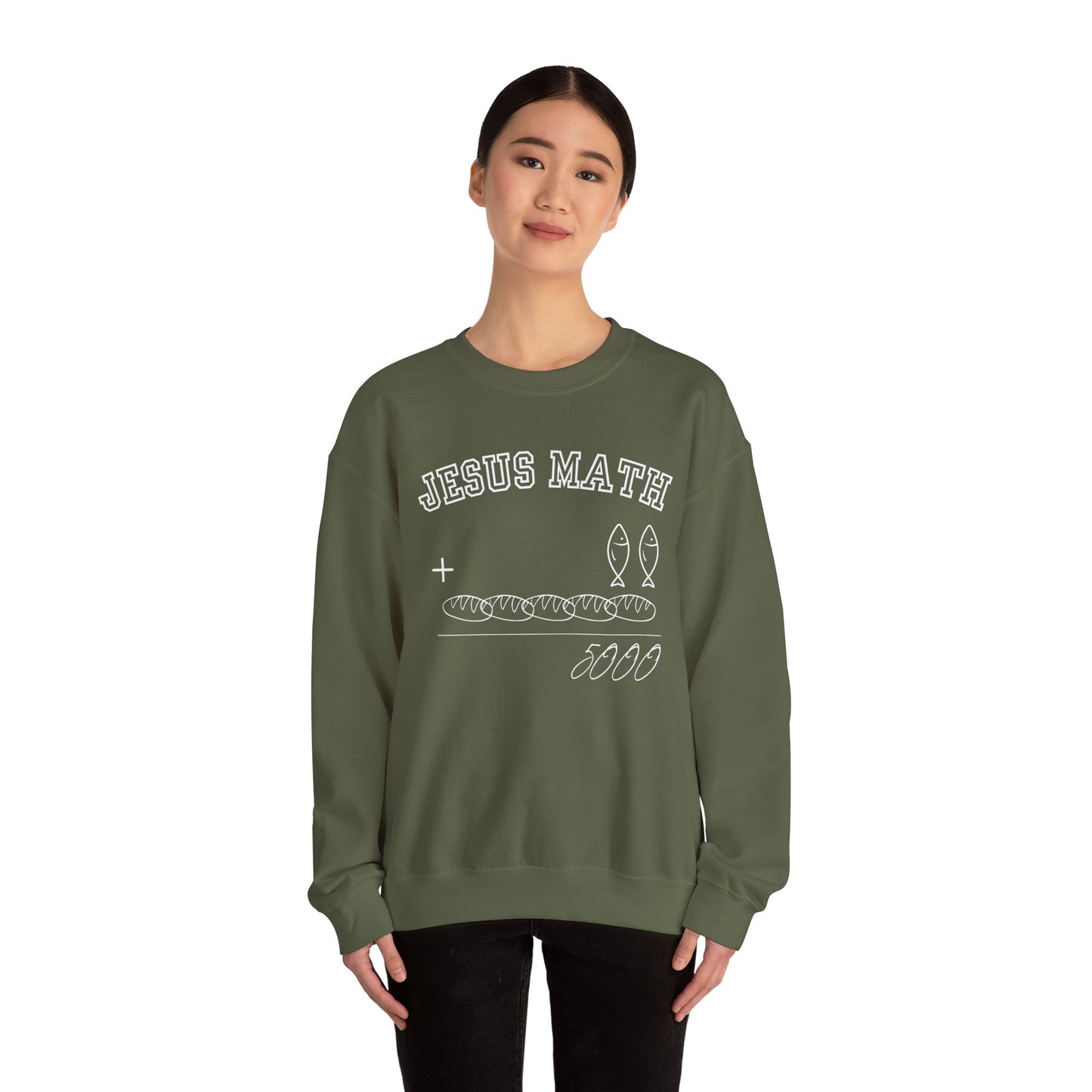 Funny Jesus Math Crewneck Sweatshirt Unisex - CLEARANCE