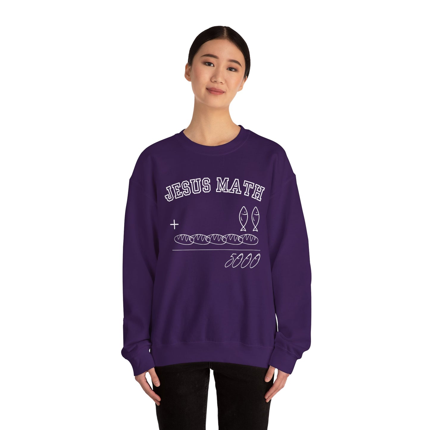 Funny Jesus Math Crewneck Sweatshirt Unisex - CLEARANCE