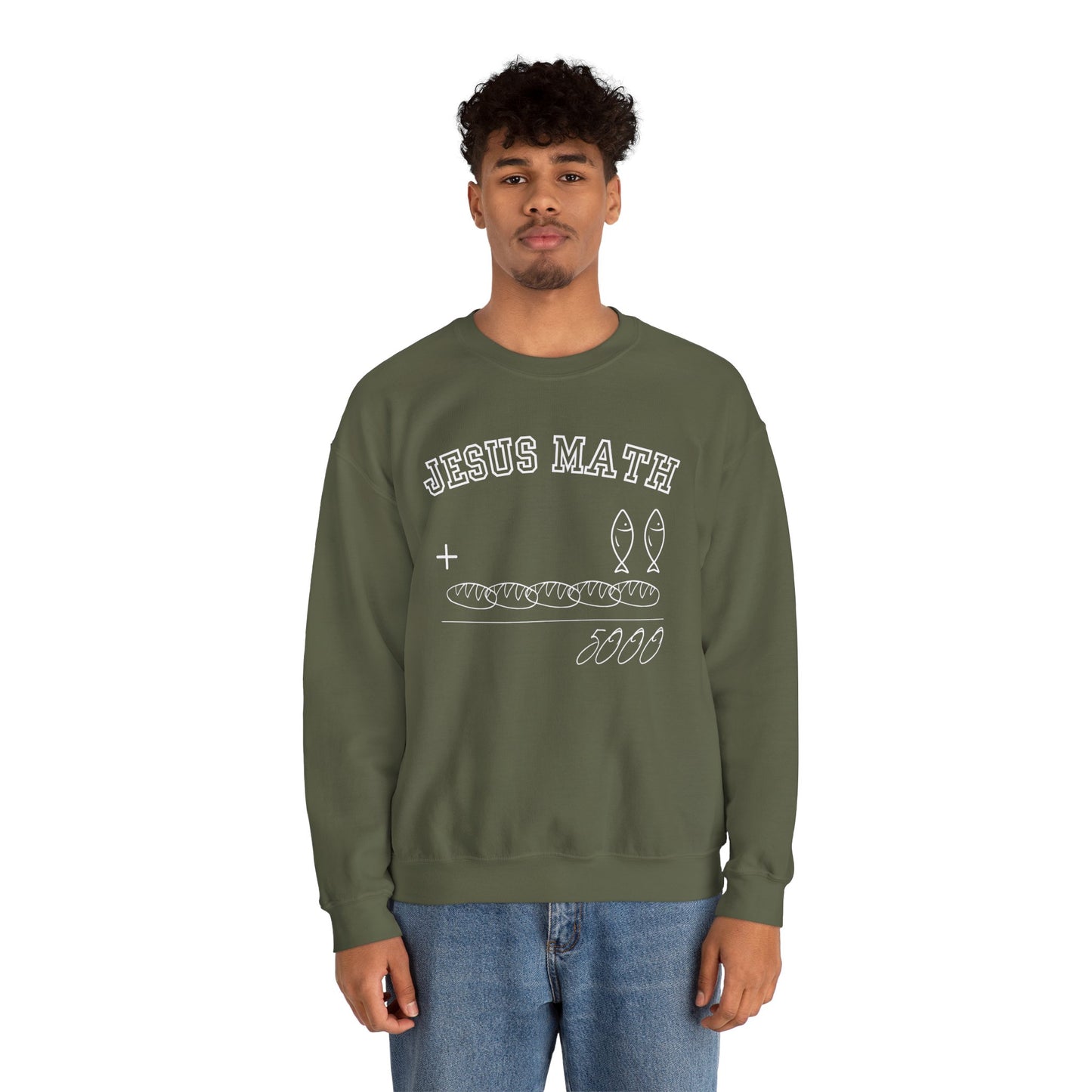 Funny Jesus Math Crewneck Sweatshirt Unisex - CLEARANCE