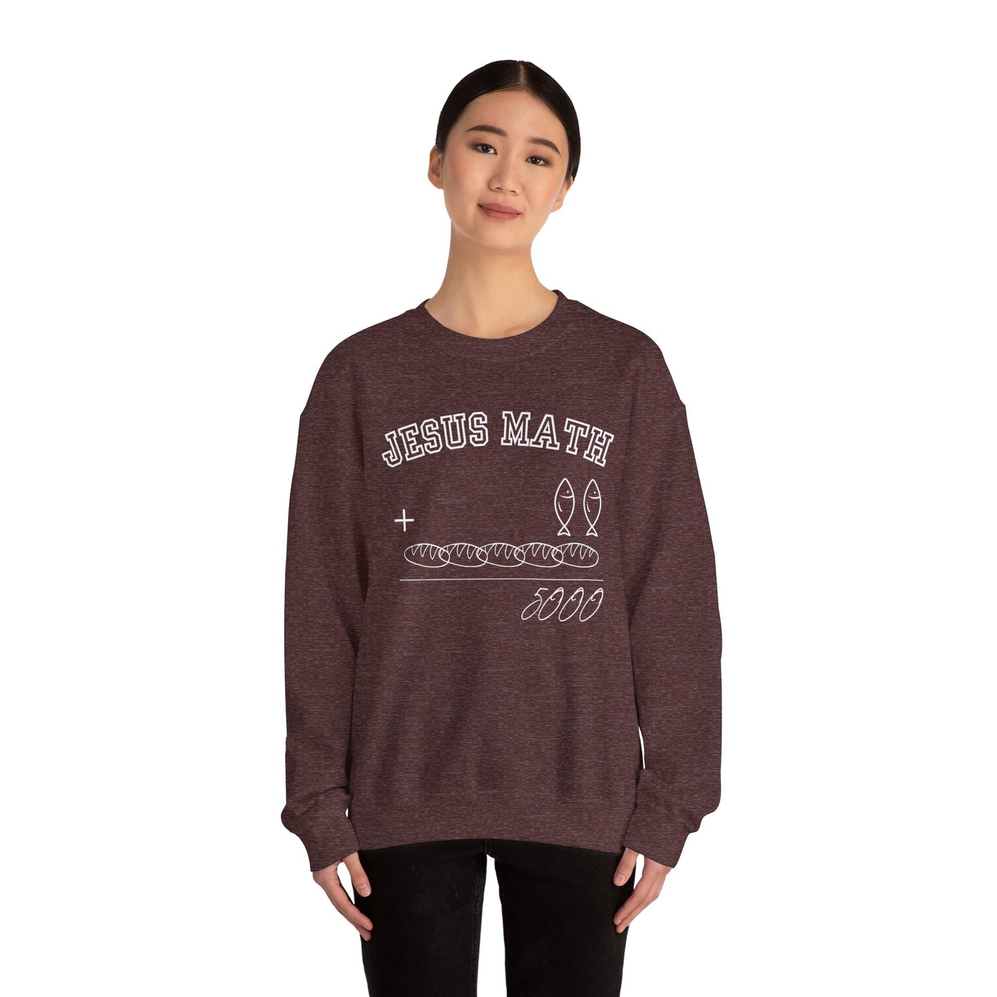 Funny Jesus Math Crewneck Sweatshirt Unisex - CLEARANCE
