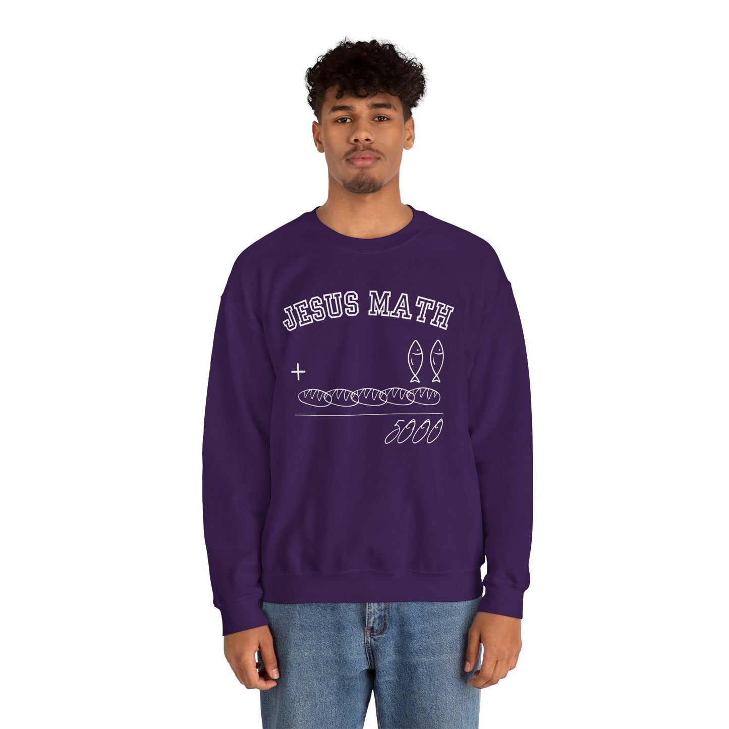 Funny Jesus Math Crewneck Sweatshirt Unisex - CLEARANCE