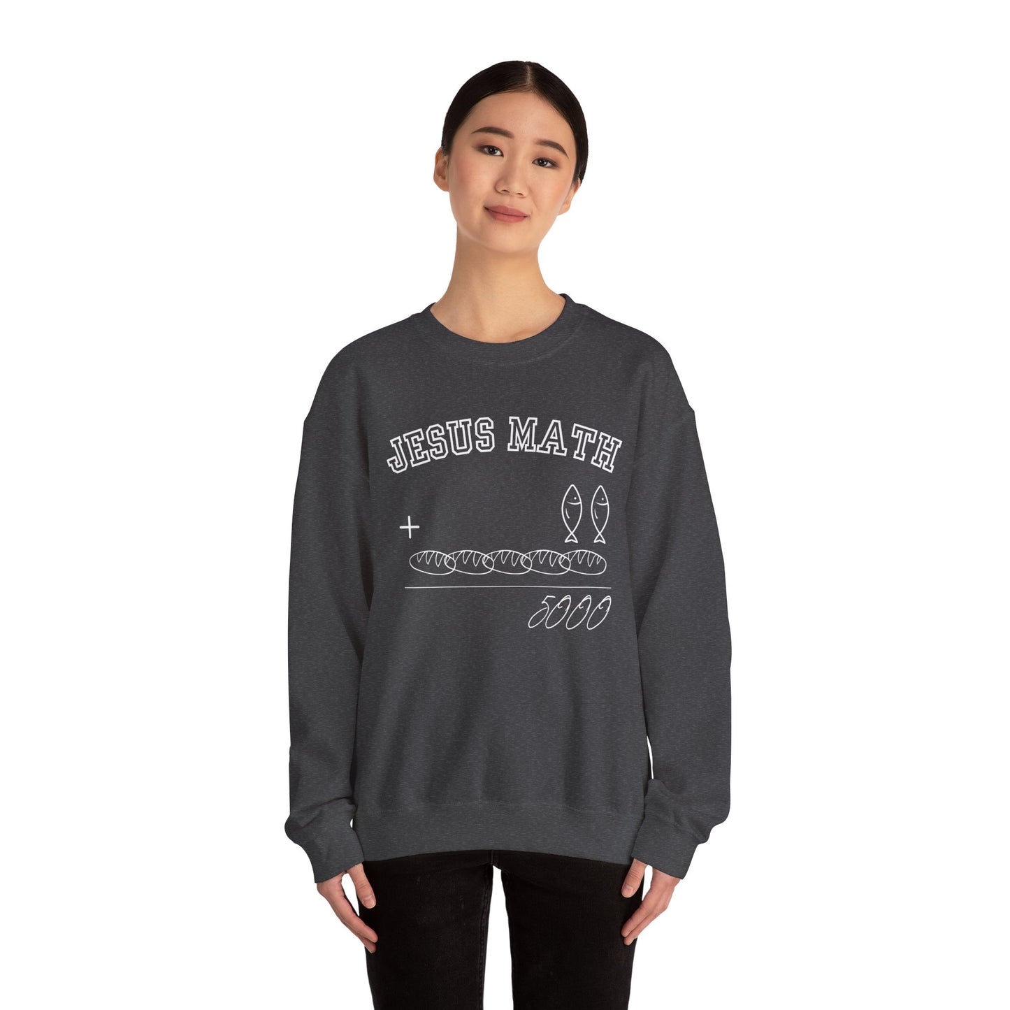 Funny Jesus Math Crewneck Sweatshirt Unisex - CLEARANCE