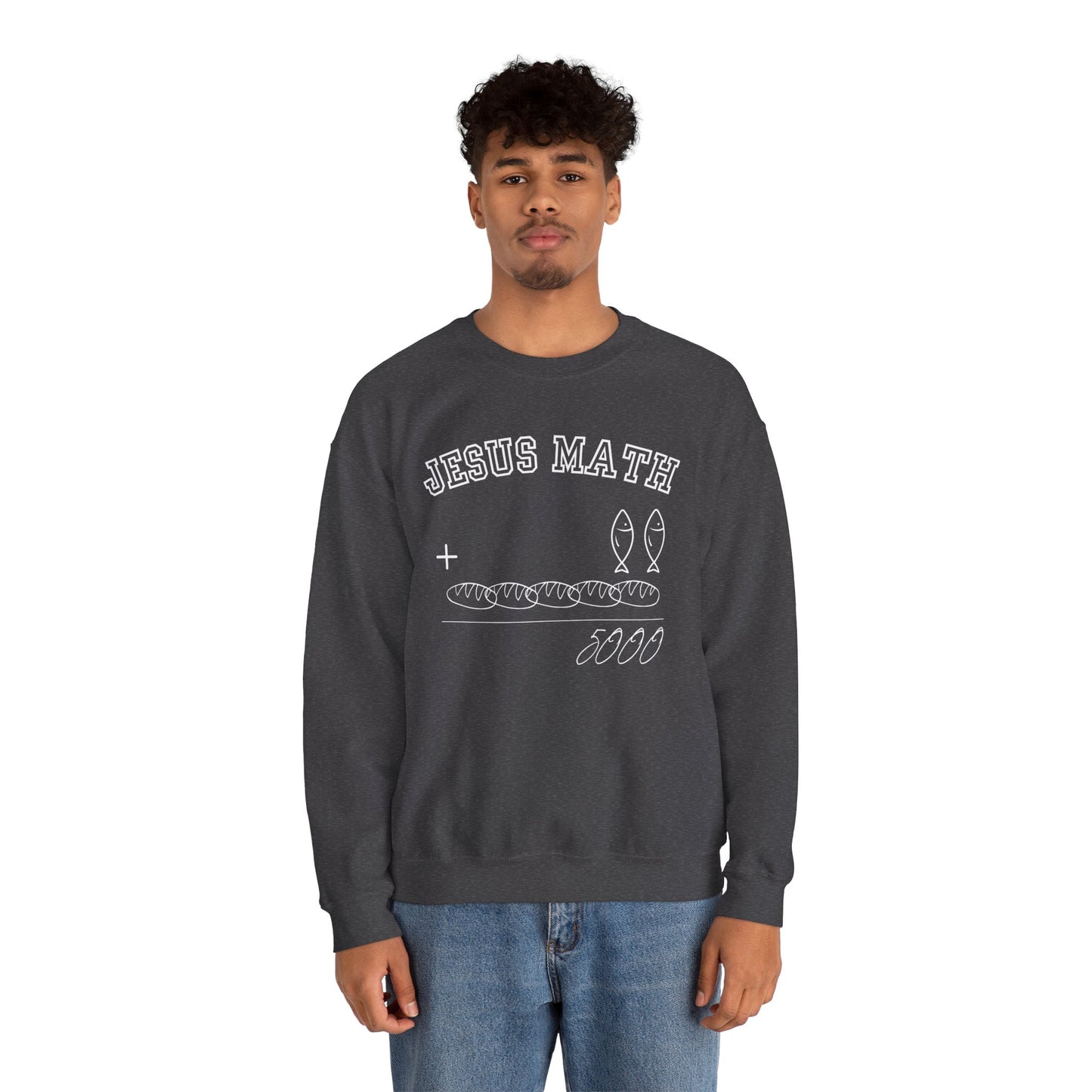 Funny Jesus Math Crewneck Sweatshirt Unisex - CLEARANCE