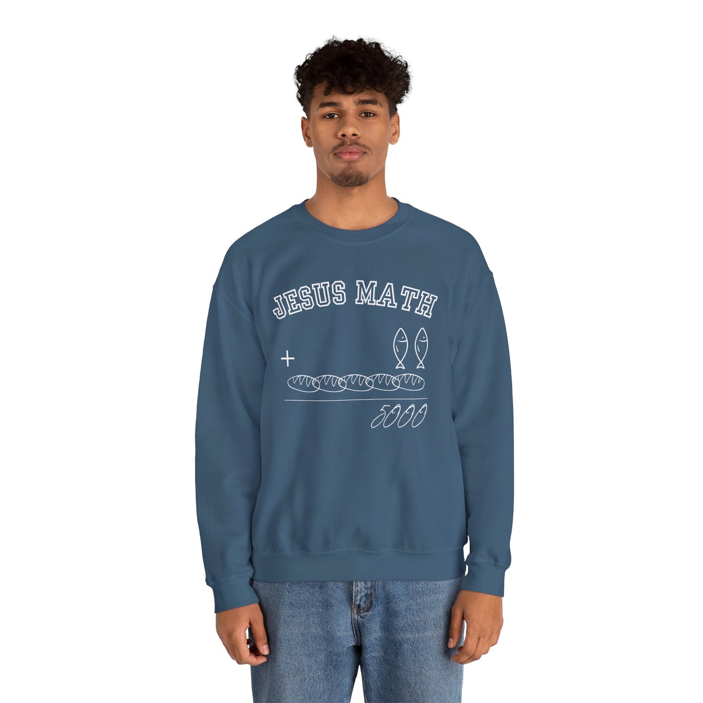 Funny Jesus Math Crewneck Sweatshirt Unisex - CLEARANCE