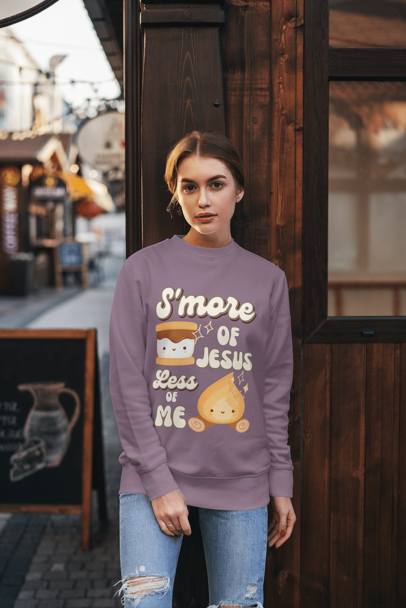 S'More Of Jesus' Softstyle Fleece Crewneck Sweatshirt