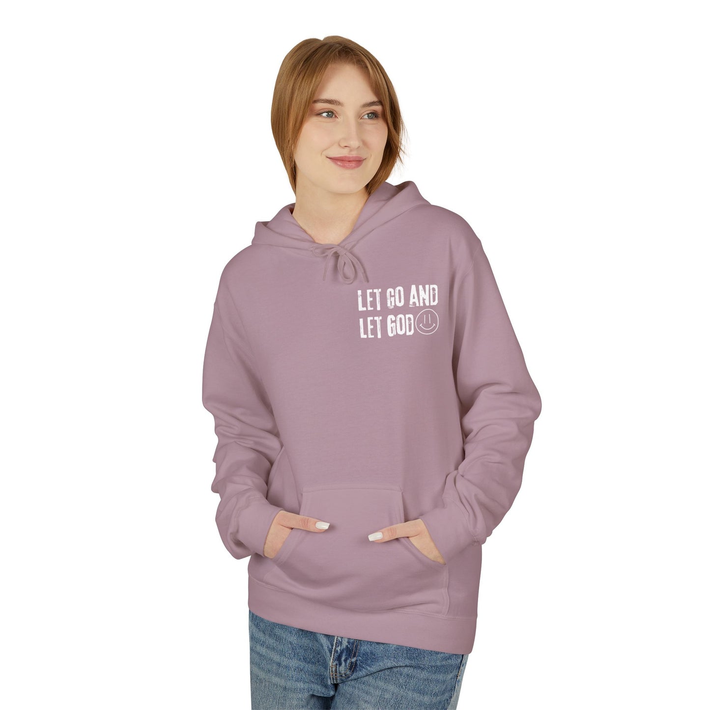 'Need Prayer/Let Go & Let God' Unisex Softstyle Fleece Hoodie - CLEARANCE
