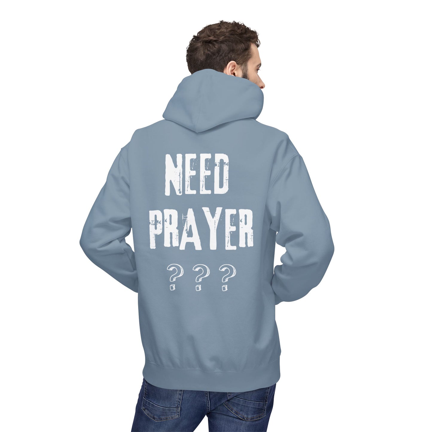 'Need Prayer/Let Go & Let God' Unisex Softstyle Fleece Hoodie - CLEARANCE