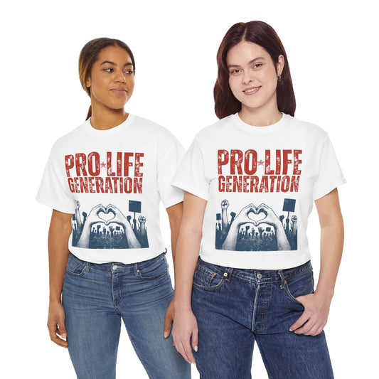 'Pro Life Generation' Patriotic Grunge Unisex T-Shirt