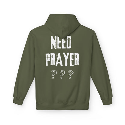 'Need Prayer/Let Go & Let God' Unisex Softstyle Fleece Hoodie - CLEARANCE